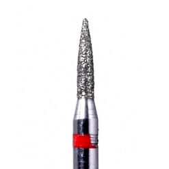 860 Fresa Diamante Llama Grano Fino (Rojo) para Turbina 1 Ud