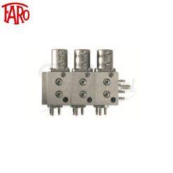 Bloque neumático de 4 vías para 3 instrumentos Faro