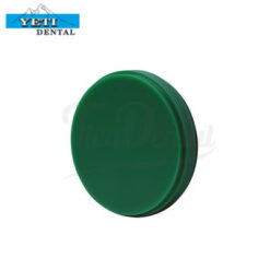 Disco De Cera Dura Para CAD/CAM Verde YETI Dental
