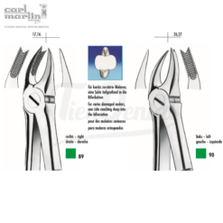 Fórceps Molar Superior Carl Martin