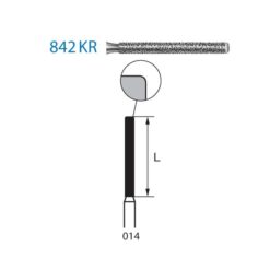 Fresa Diamante Turbina Cilíndrica 842KR.314.014  Komet 1 Ud