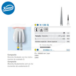 H135Q.314.014 Fresa Tungsteno Turbina 5 uds