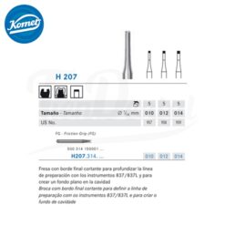 H207.314 Fresa Carburo Tungsteno Komet 5 uds