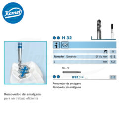 H32.314.012 Fresa Tungsteno Turbina 5 uds