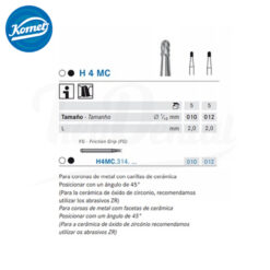 H4MC Fresa Para cortar Coronas Komet 5 uds