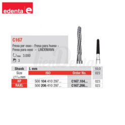 Fresa Lindeman para Contra Ángulo 167-205-023 edenta 3 uds
