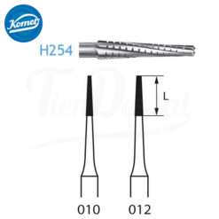 H254 314 Fresa Tungsteno Turbina 5 uds