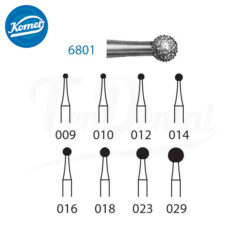 Fresa Turbina Diamante Bola 6801.314 Komet 1 Ud