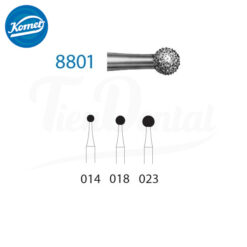 Fresa Diamante Bola 8801.204.018 Komet para Contra Ángulo 1 Ud