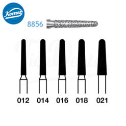 8856.314 Fresa Turbina Diamante Cónica Biselada Komet 5 Uds