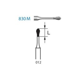 Fresa Turbina Diamante Pera 830M.314.012 Komet 1 Ud