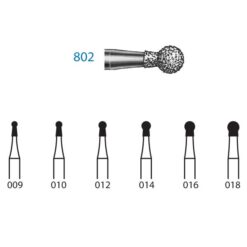 Fresa Turbina Diamante Redonda con cuello 802.314 Komet 1 Ud