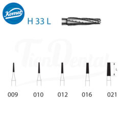 H33L.316 Fresa Turbina Carburo Tungsteno 5 uds