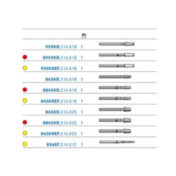 Fresero Komet 4261.314 para Inlays