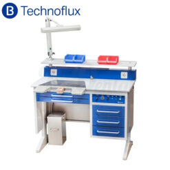 Mesa de Trabajo Metálica 1 Puesto con Aspirador y Luz