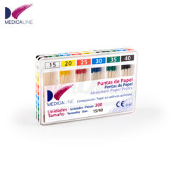 Punta Papel Endodoncia Medicaline M-Dryer - 200 uds