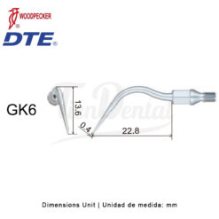 Punta ultrasonidos GK6 KaVo Sonicflex 2000 y 2003