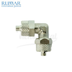 Racor codo intermedio, 8 mm x 8 mm 1 Ud