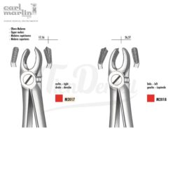 Fórceps Molar Superior Carl Martin