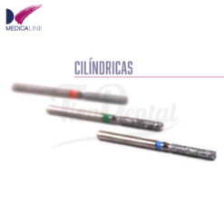 Fresa Diamante Turbina Cilindro Larga Hombro Paralelo 830L. (5 uds)