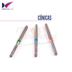 Fresa Diamante Turbina Cónica redondeada 856 (5 uds)