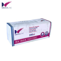 Gasa algodón no estéril Medicaline 7,5x7,5 - 200 unidades