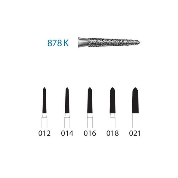 Fresa Turbina Diamante Cónica con Bisel 878K.314 Komet 1 Ud