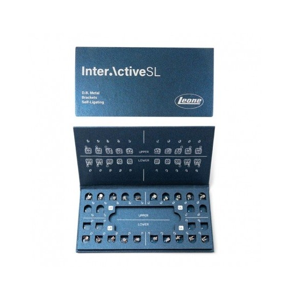 Brackets Autoligado de metal Inter Active SL Leone 1 Caso Completo