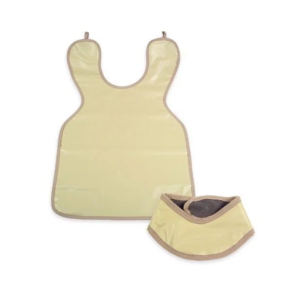 Delantal de plomo para paciente con collar