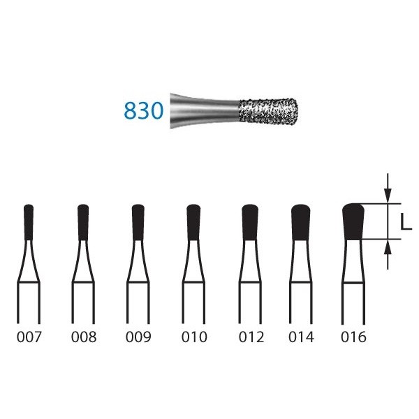 830.314 Fresa Diamante Turbina 5 Uds