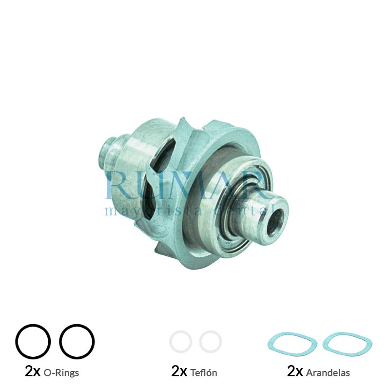 Rotor rm compatible con turbina Sirona T2 Mini (702.001 < S / N < 802.000) y Sirona T3 Mini (702.001 < SN < 800.000)