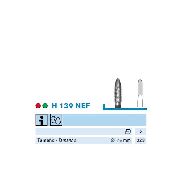 H139NEF.104.023 Fresa Pieza de mano Komet 1 Ud
