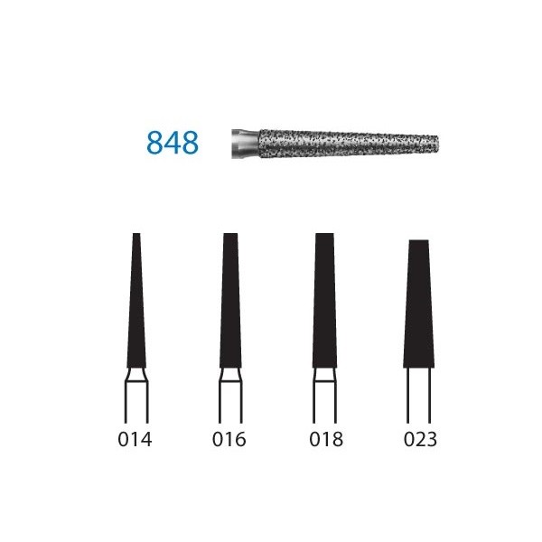 848.314 Fresa Diamante Turbina 5 Uds