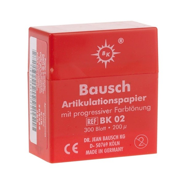 BK02 Papel Articular 200 micras Bausch Rojo