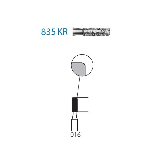 835KR.314.016 Fresa Diamante Turbina 1 Ud