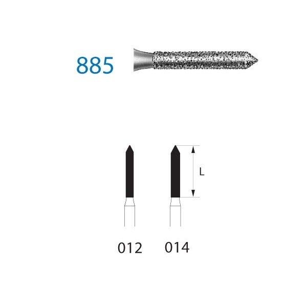 885.314 Fresa Diamante Turbina 1 Unidad