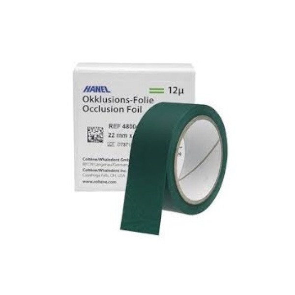 Rollo Hoja Plástica HANEL 12 µ 22 mm verde 2 lados 25 mt