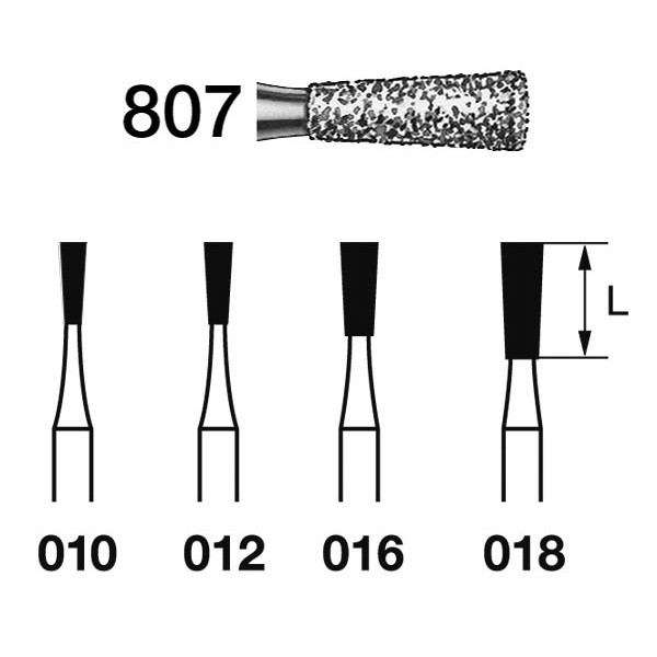 807.314 Fresa Diamante Turbina 5 Uds