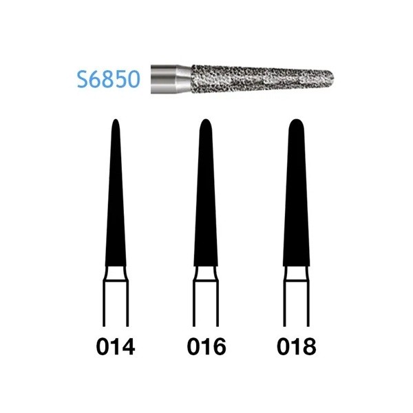 S6850.314 Fresa Diamante Turbina Diamante 5 Uds