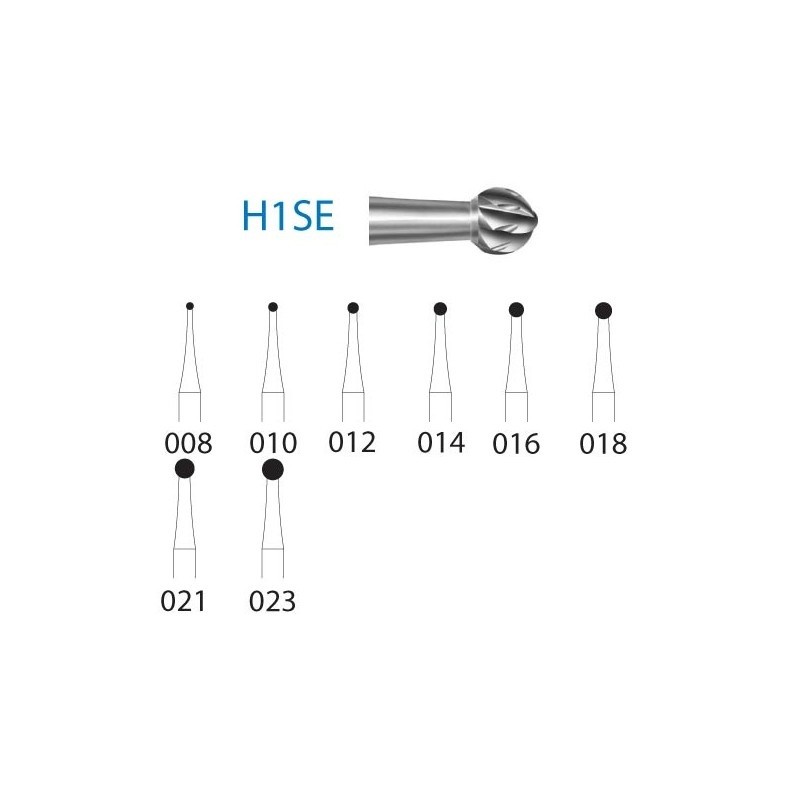 H1 SE Fresa Tungsteno Contra Ángulo H1 SE 008-023 5 uds