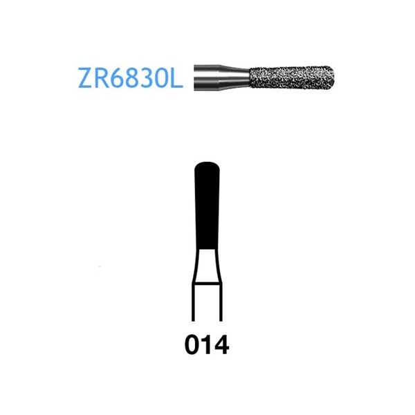 ZR6830L.314.014 Fresa Turbina Diamante para Circonio Komet 1 Unidad
