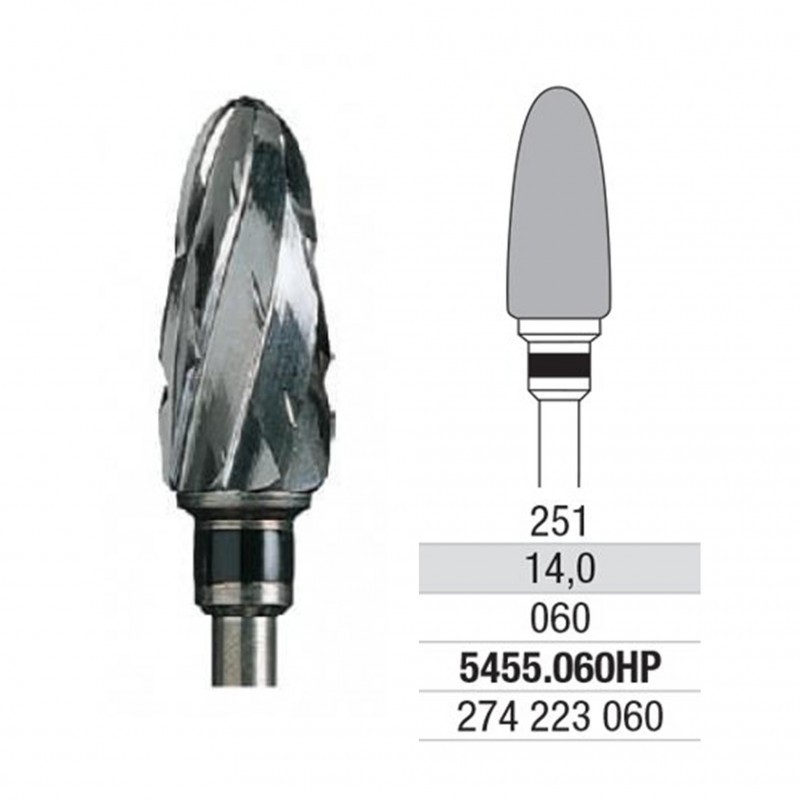 Fresa Bellota Tungsteno Grueso Para Resinas y Escayolas