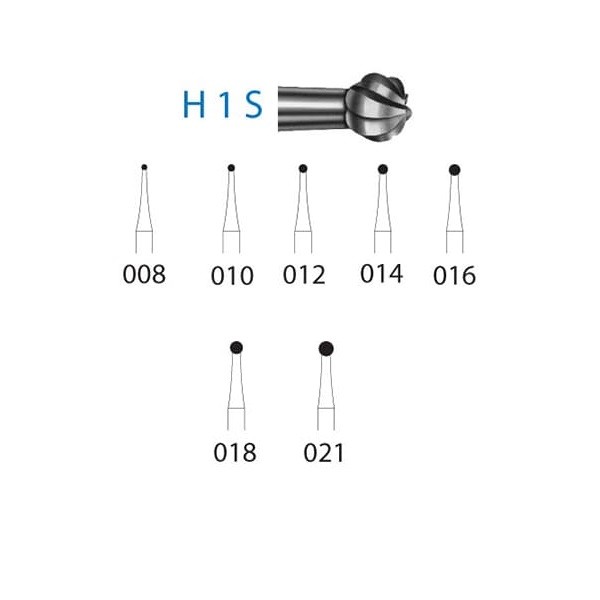 H1S.204 Fresa Tungsteno Contra Ángulo Komet 5 uds