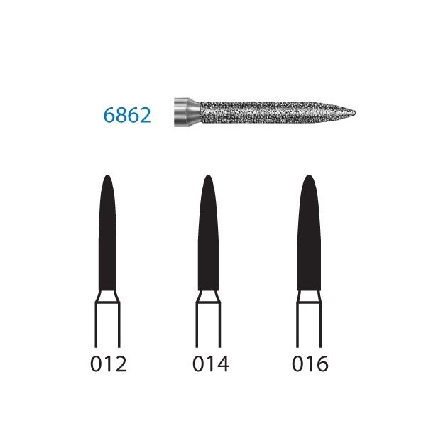 6862.314.012 Fresa Diamante Turbina 5 Uds