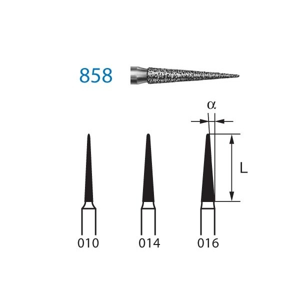 858.314 Fresa Turbina Diamante Lanza 1 unidad