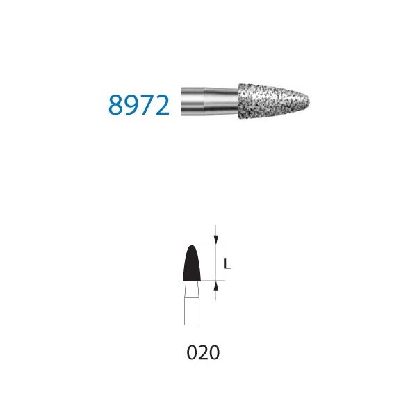 8972.314.020 Fresa Diamante Turbina 5 Uds
