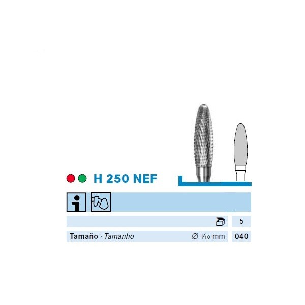 H250NEF.104.040 Fresa Pieza de mano Komet 1 Ud