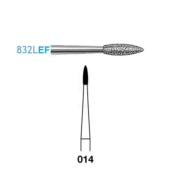 832LEF.204.014 Fresa Diamante Contra Ángulo 5 ud