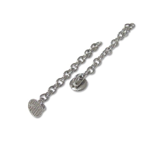 Gancho de Extrusión Plateado 2 uds