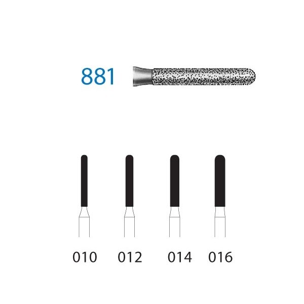 881.314 Fresa Turbina Diamante Komet 5 Uds